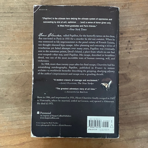 Papillon memoir Book - Henri Charriere - Picture 3 of 10